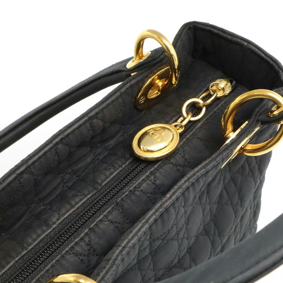 Christian Dior Lady Dior Cannage Nylon Mini Bag Black - Picture 5 of 8